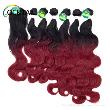 japanese tokyokalon fiber synthetic hair extensions weft 28 inch water wave, machine make inida synthetic hair for sewing